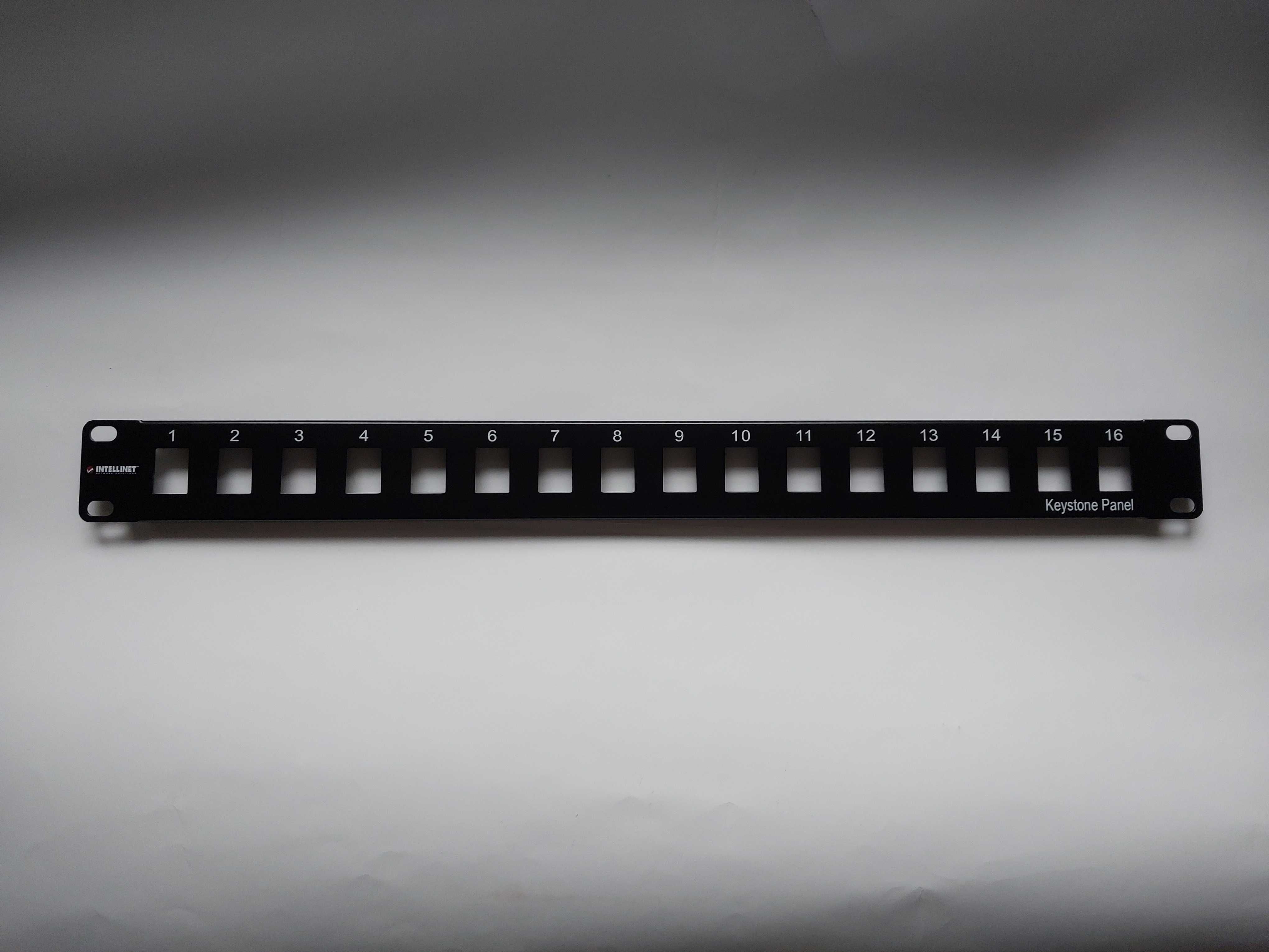 Patch panel keystone rack 19" 16 portów