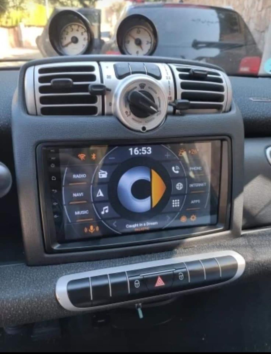 Rádio Android 12 com GPS Smart Fortwo W451 (Artigo Novo)