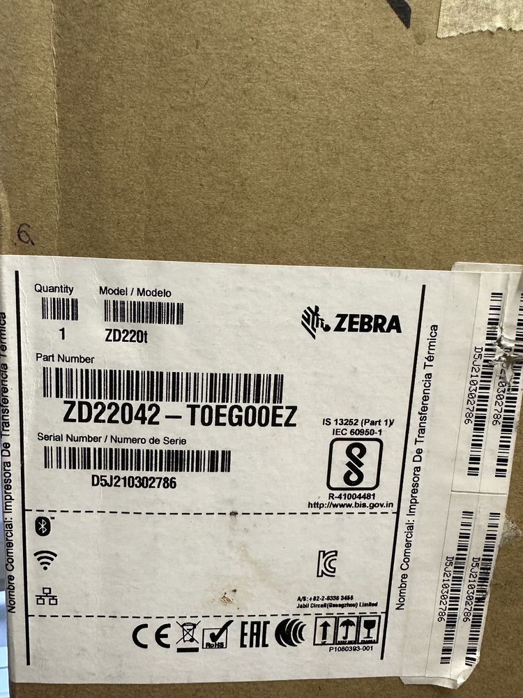 Zebra ZD220T drukarka termotransferowa