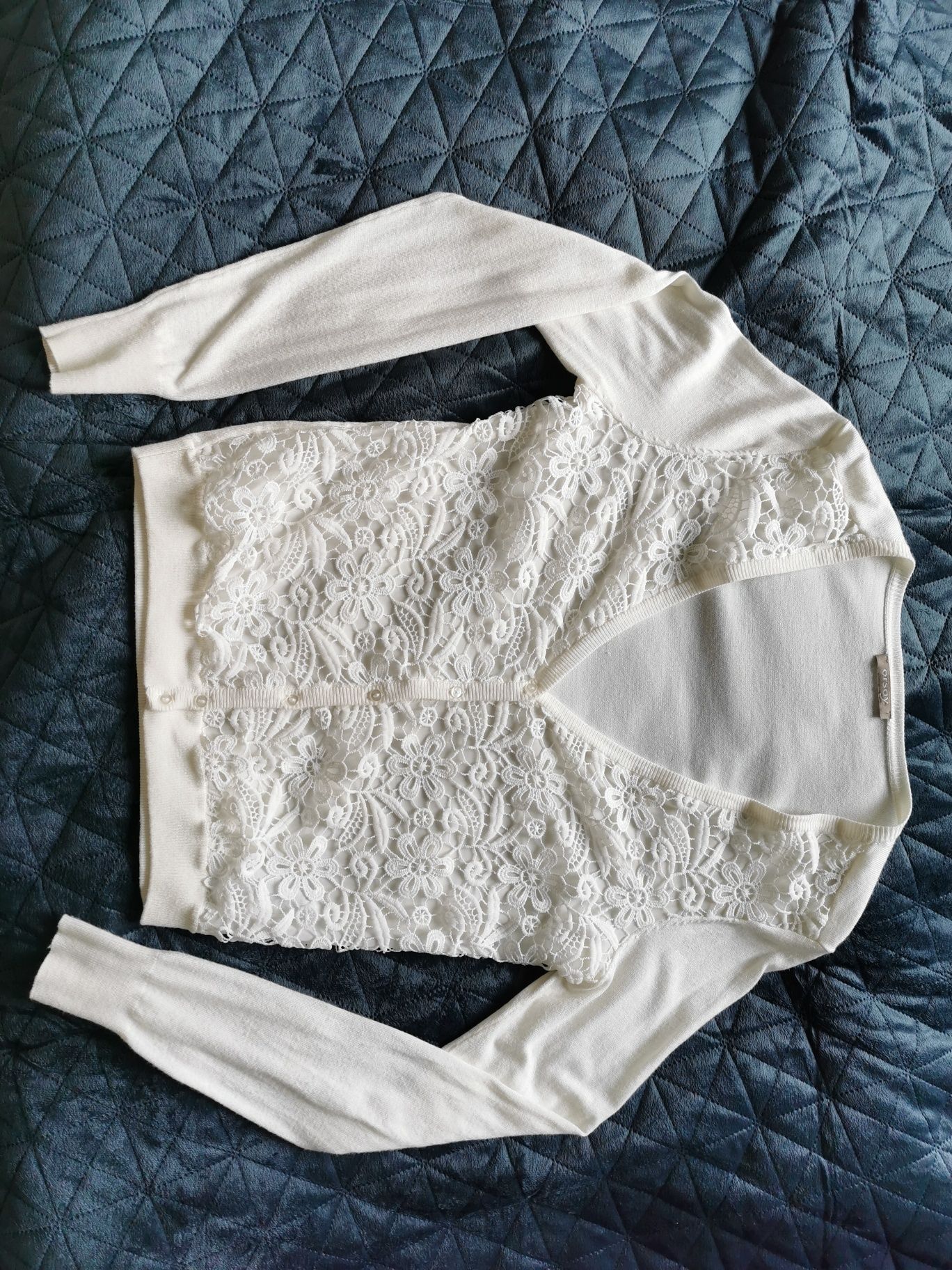 Sweter koronkowy  Orsay 40