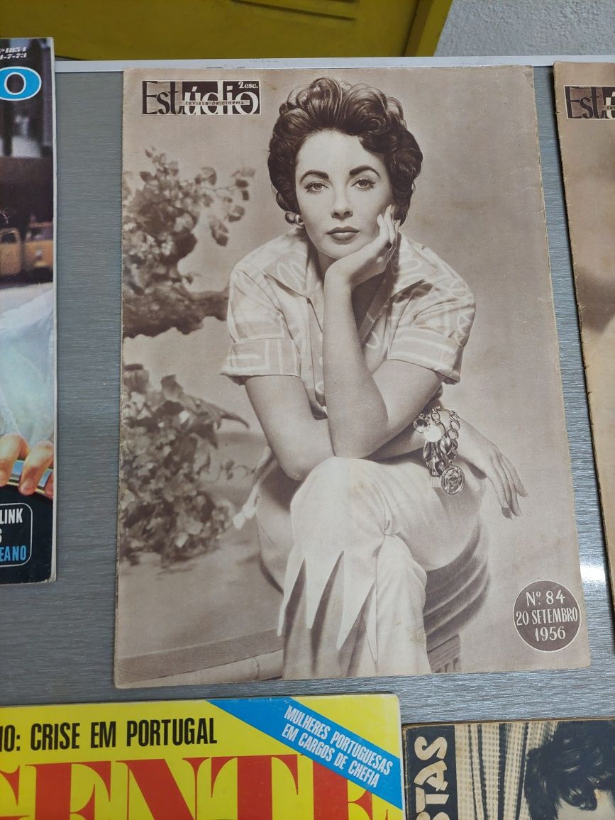 Elizabeth Taylor 7 revistas Lyz Lis antigas portuguesas
