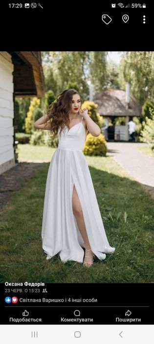 Сукня біла,плаття на розпис