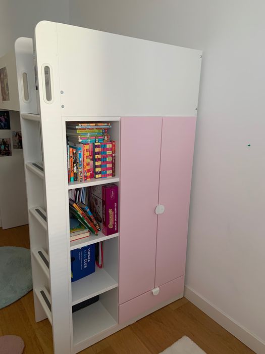 Łóżko z biurkiem plus inne meble dla dziecka Smastad IKEA