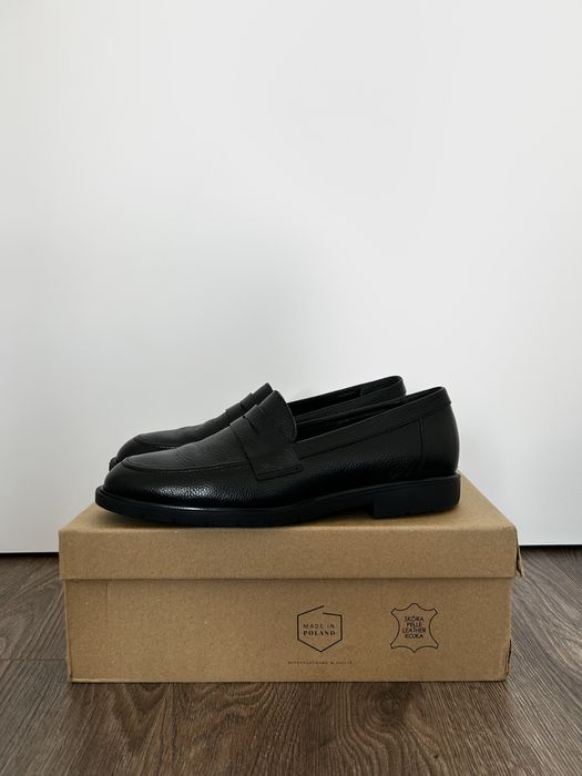 Loafersy czarne męskie Ryłko