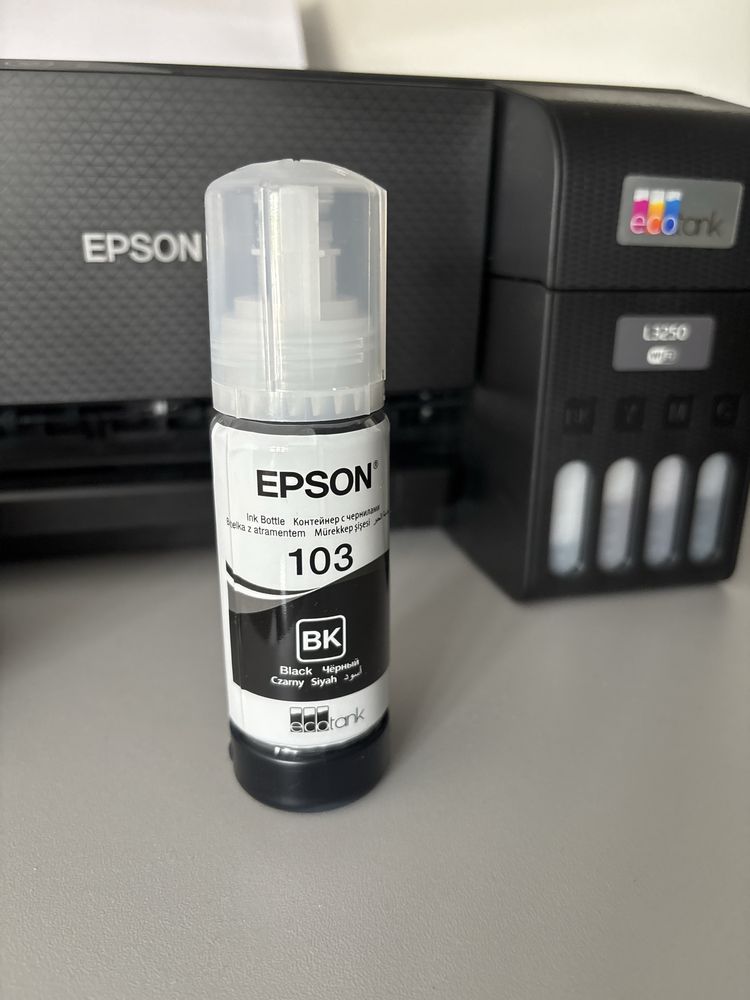 Epson EcoTank L3250 + oryginalny tusz | WiFi, skaner, gotowa do pracy