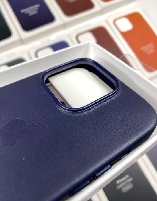 Кожаный чехол на iPhone 16 Pro Max и другие, про макс MagSafe арт. 13
