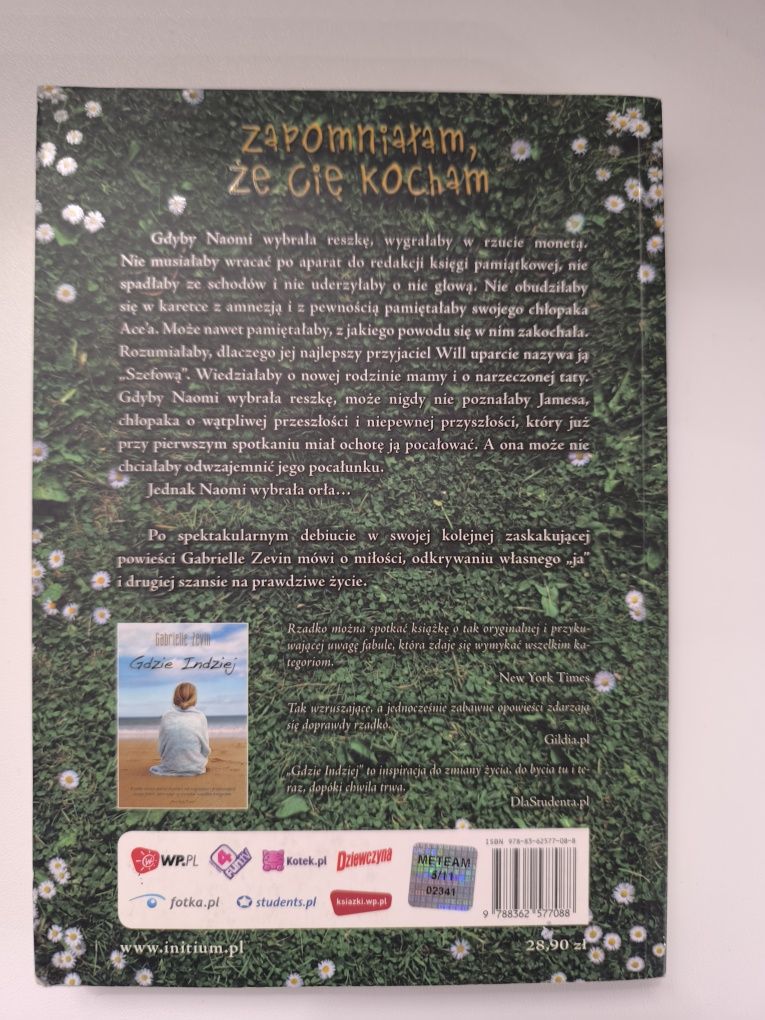 Zapomniałam że Cię kocham Gabrielle Zevin