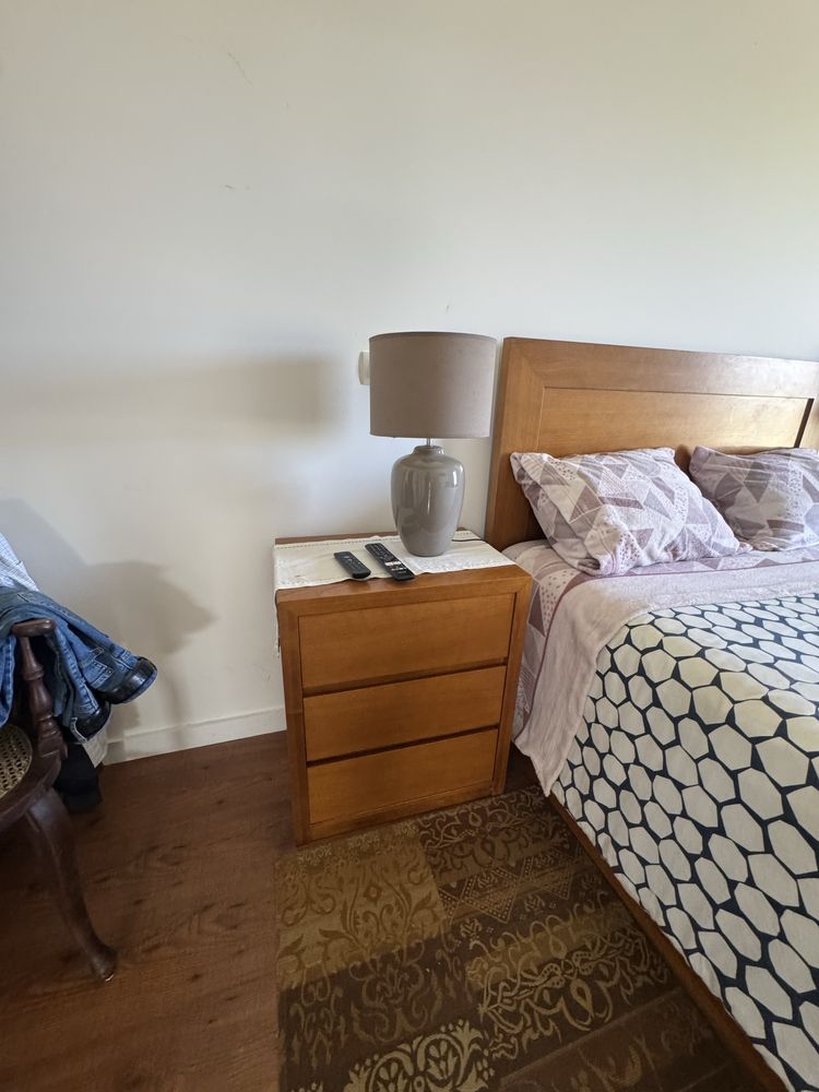 Conjunto quarto casal cama+ mesinhas+ estrado+ colchao