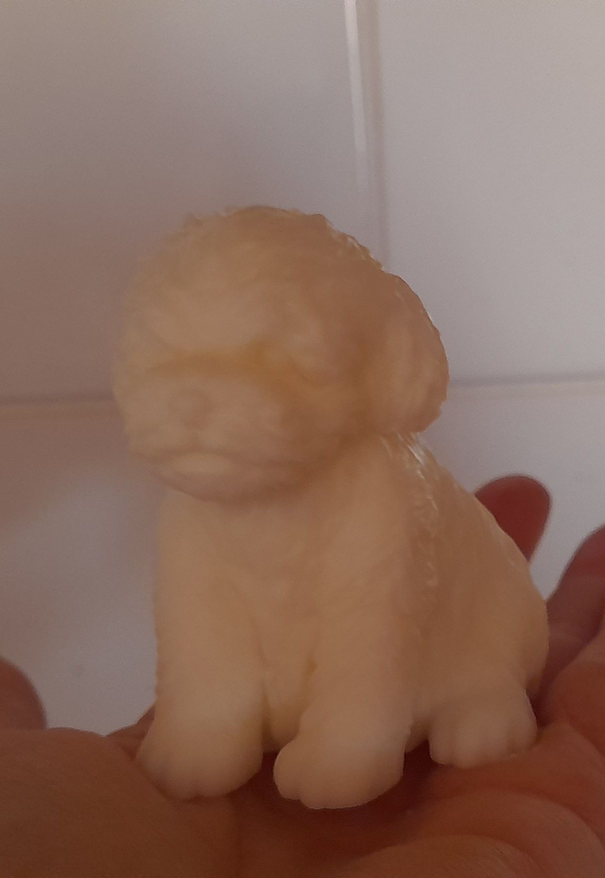 Figurka piesek wosk sojowy