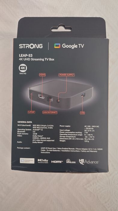 Strong Leap-S3 4K UHD Streaming TV Box Android