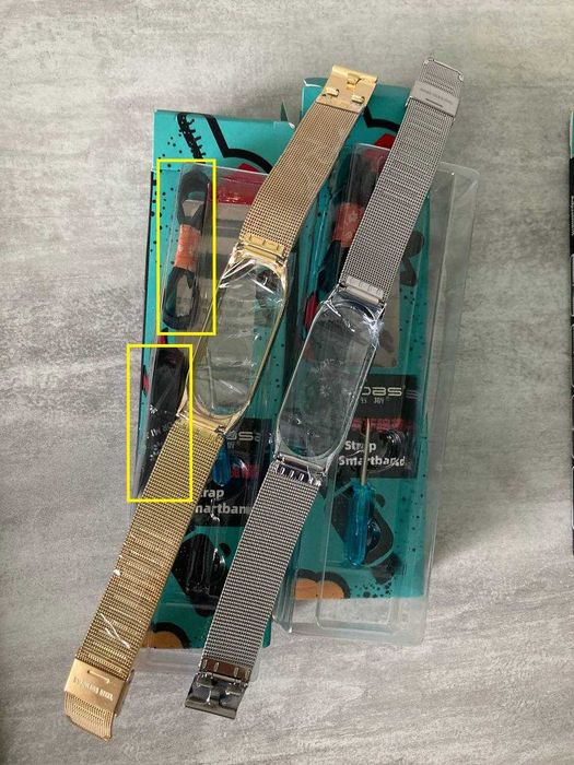 Метал браслет Xiaomi Mi Band 7 Rose Gold ремешок