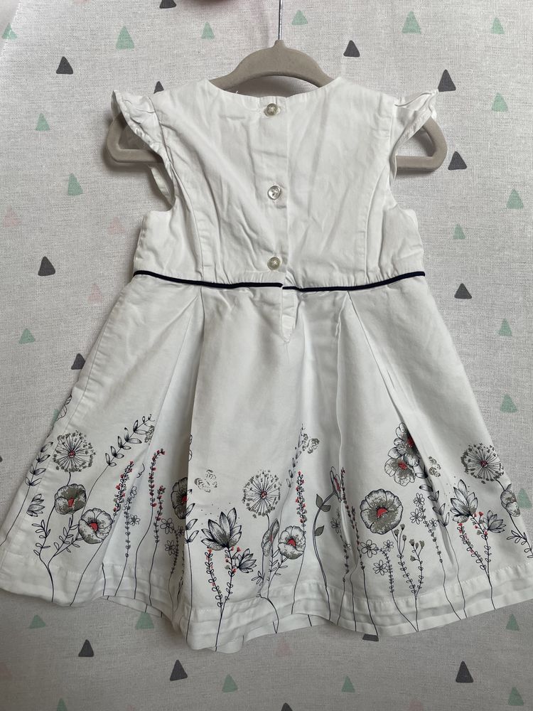 Biała sukienka Baby Club 86 bdb stan