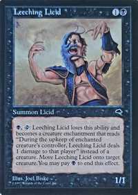 Magic the Gathering  - Leeching Licid  - Tempest Edition