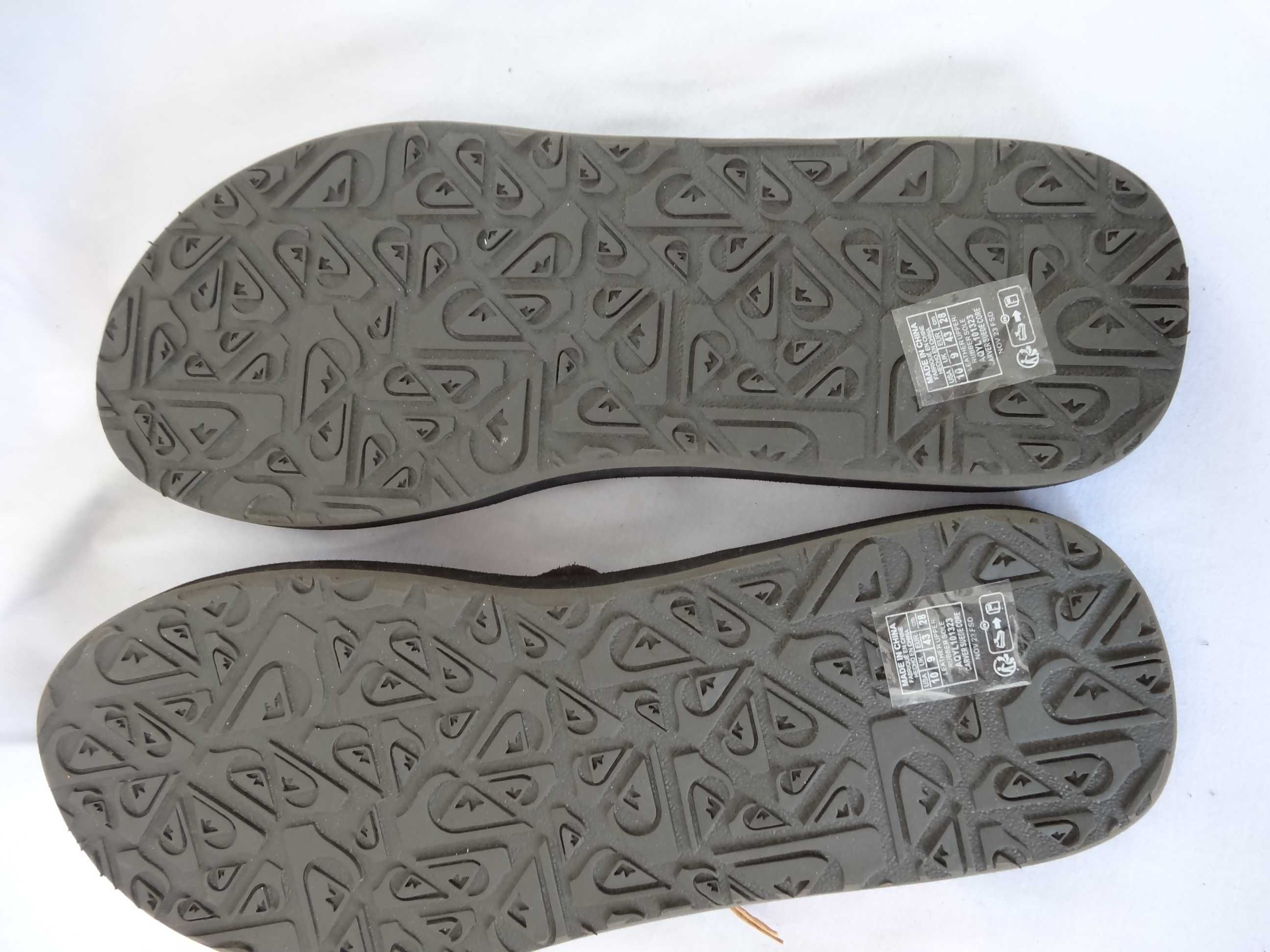 Japonki  QUIKSILVER roz 43 NOWE Klapki Męskie