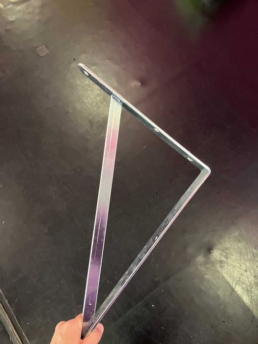 Conj. Mão Francesa Esquadria GRANDES aço 50x33cm -LEROY MERLIN-7 pares