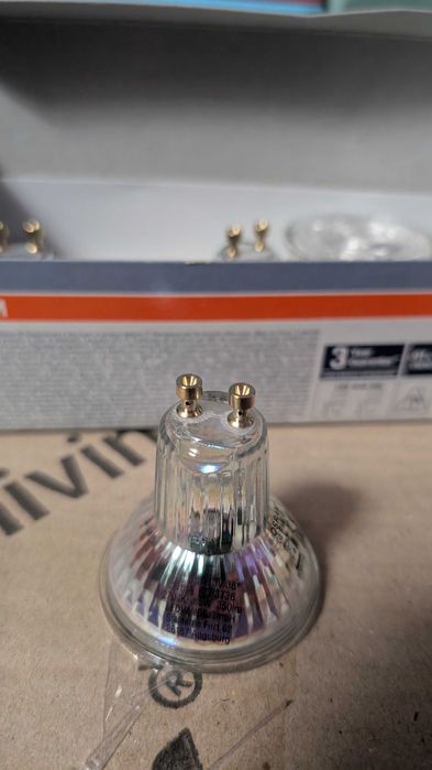 Osram 5 Pak Led Gu10 Halogen 43W = 50W 350Lm 2700K 36°