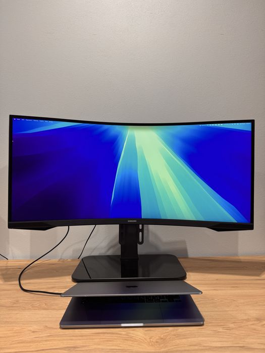 Монітор samsung odyssey g5 34” з додатковим кронштейном та кабелем