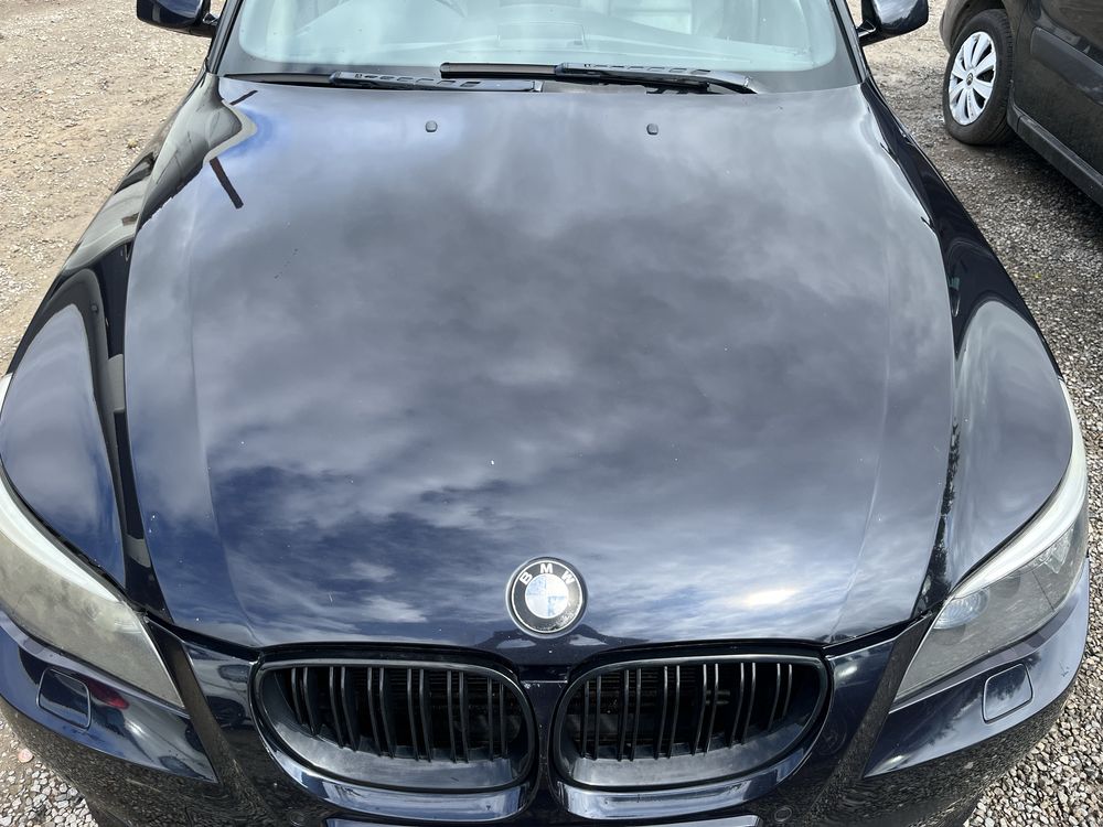 Maska przod przednia pokrywa bmw e60 e61 carbon schwarz 416