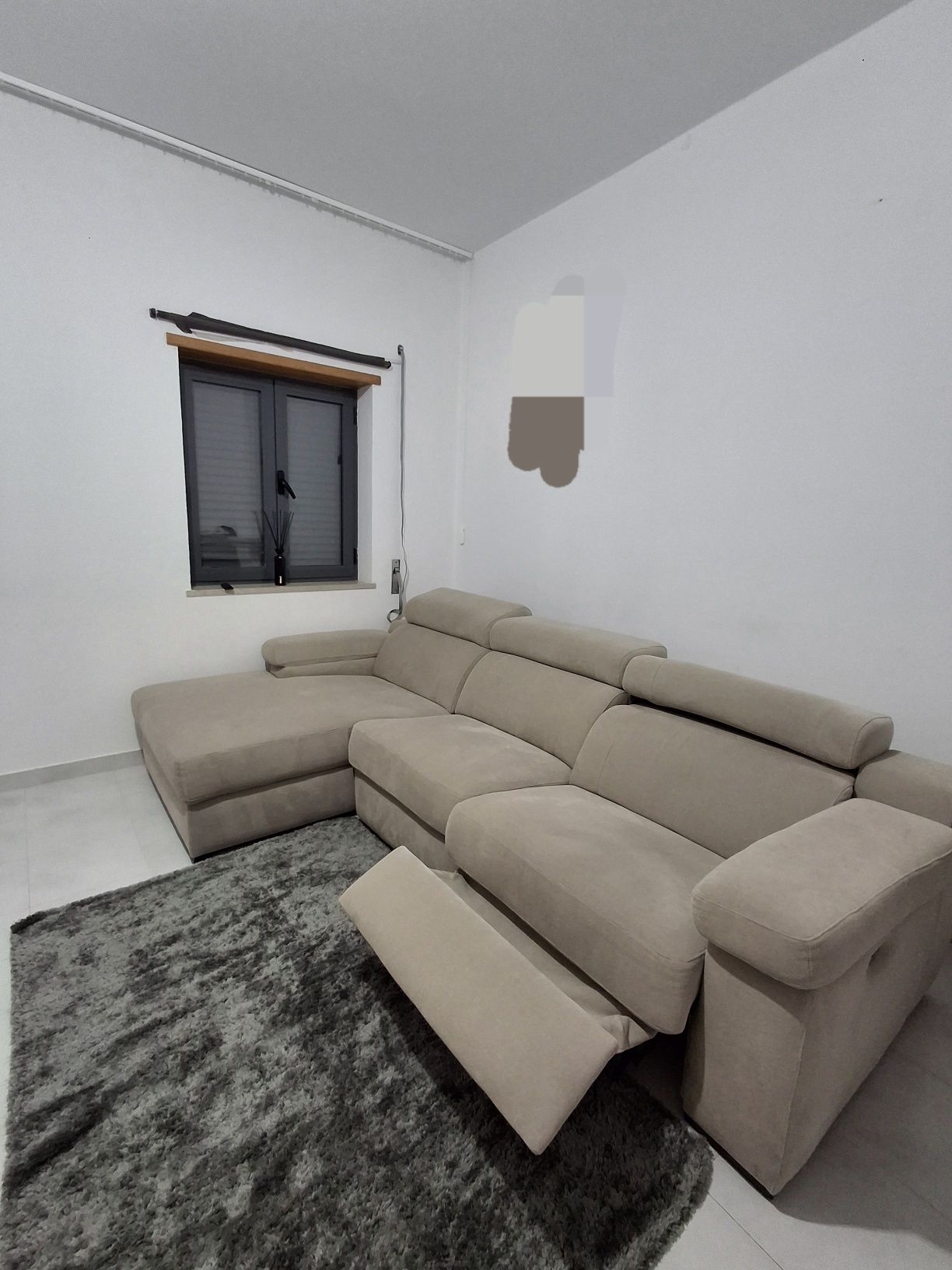 Sofá chaise longue Bege