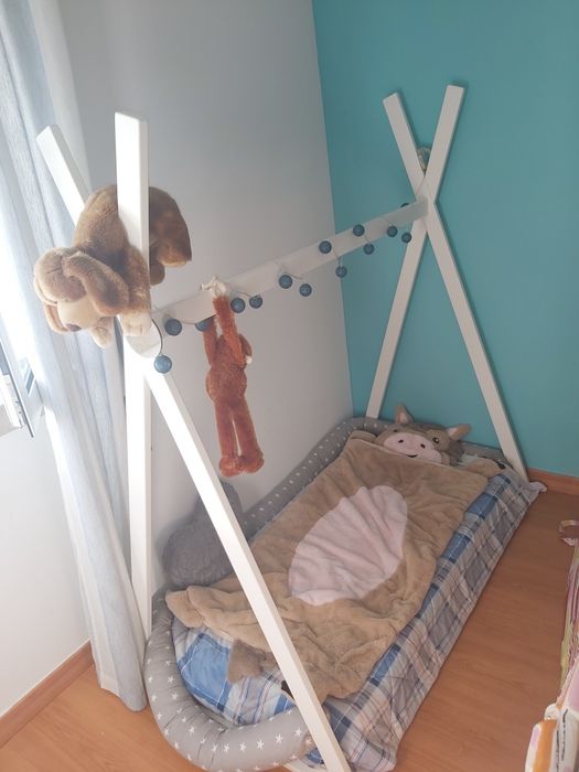 Cama tipi zippy branca com colchao
