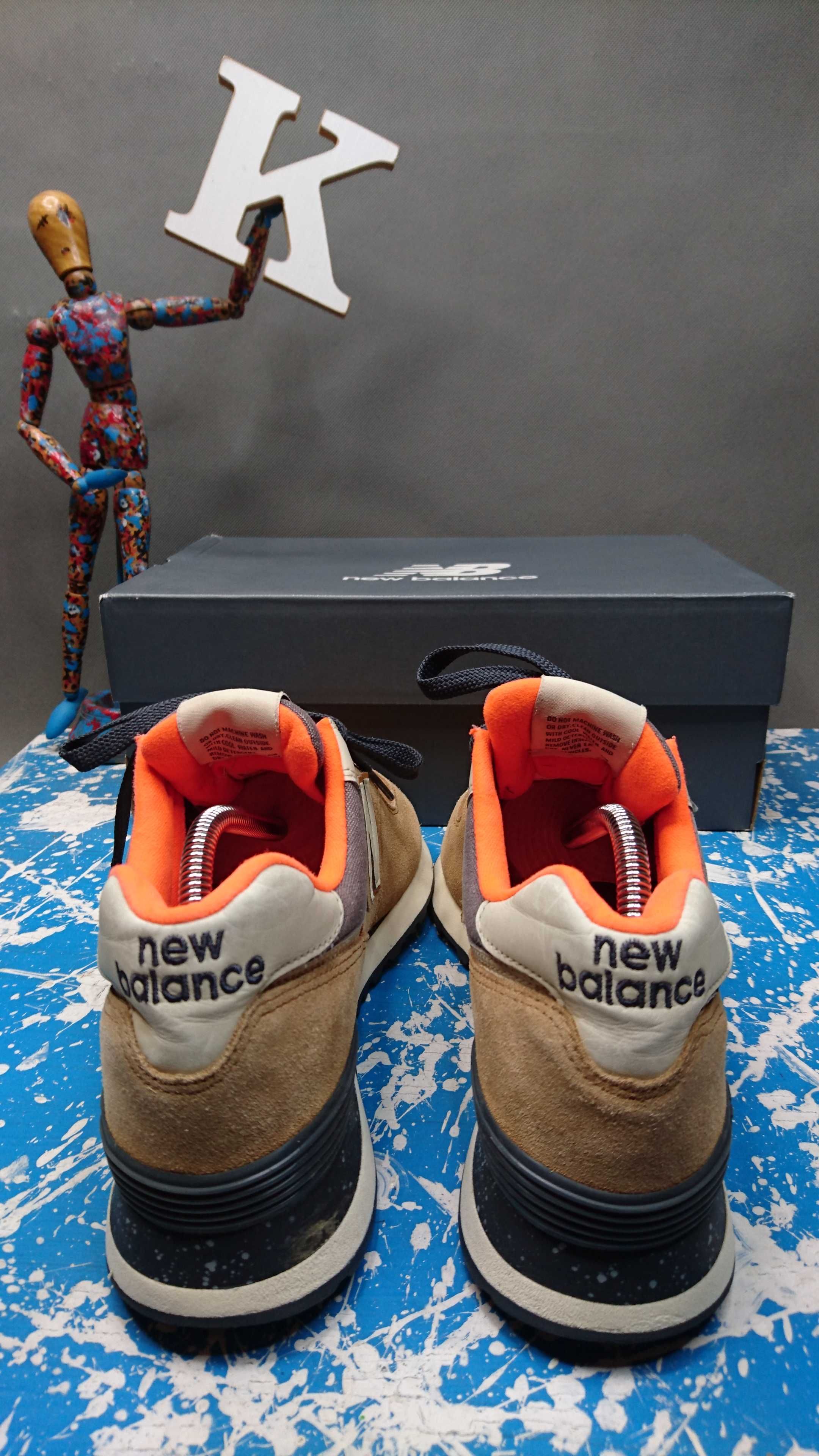 Buty New Balance 574 Hi Viz Beige Dark Navy R.41,5