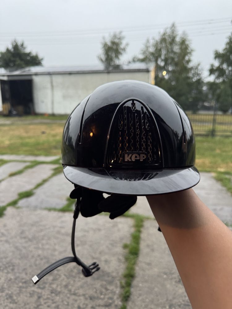Kask jezdziecki kep czarny