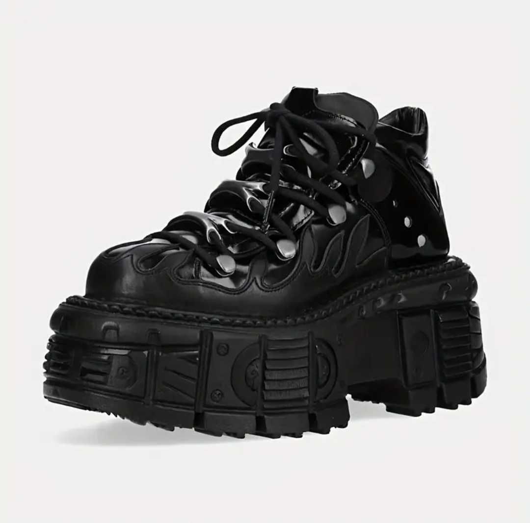 Ботинки женские New Rock панк рок y2k dollskill demonia черные 37-39р