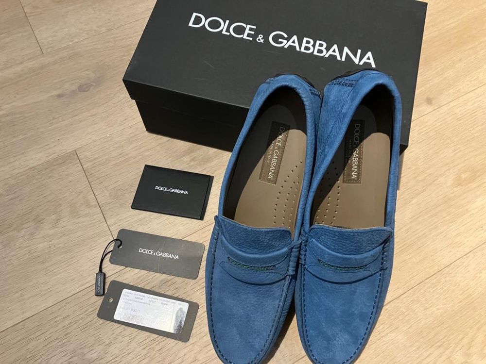 Dolce&Gabbana luksusowe włoskie mokasyny Nowe 43