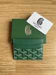 Porta cartões Goyard verde