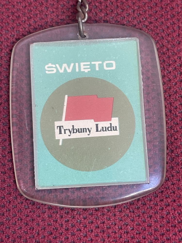 Syrenka Warszawska Trybuna Ludu Stary Breloczek Reklamowy z Prl