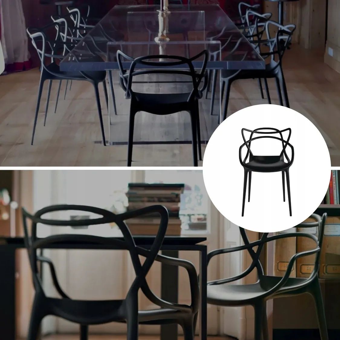 Nowe krzesło nowoczesne biuro jadalnia