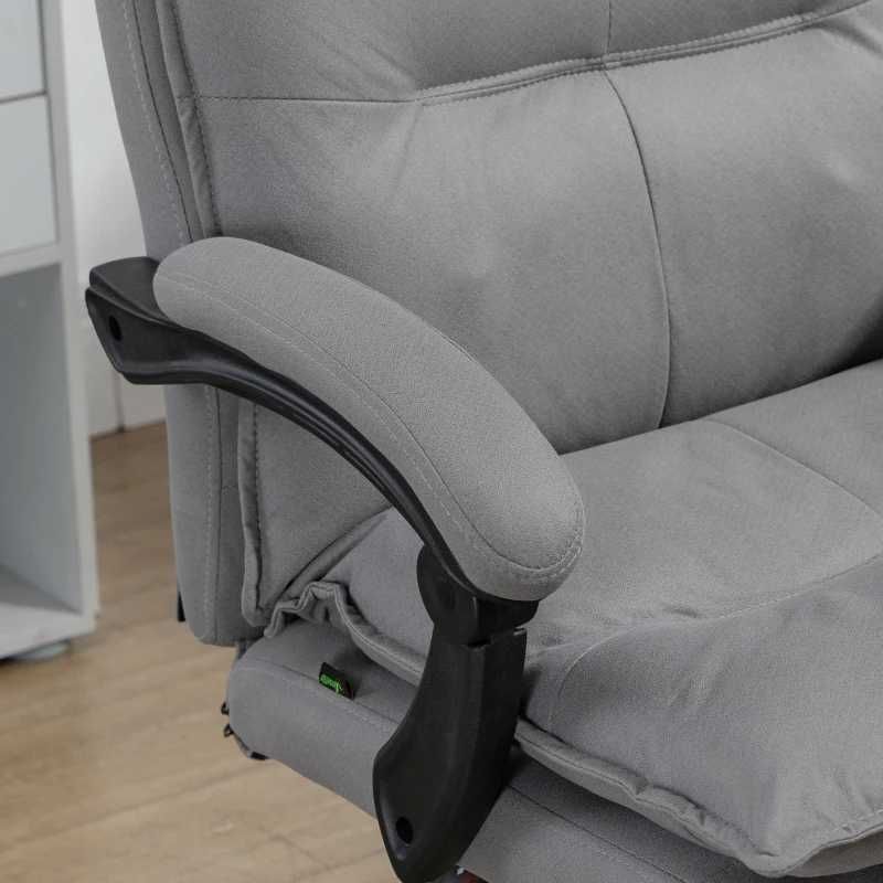 Cadeira de Escritório com Massagem e Aquecimento, Cinzento