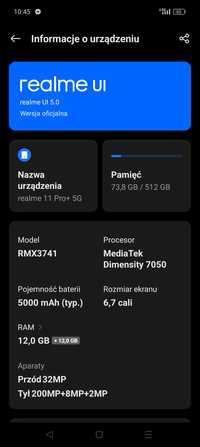 Realme 11 Pro Plus 12+12/512GB