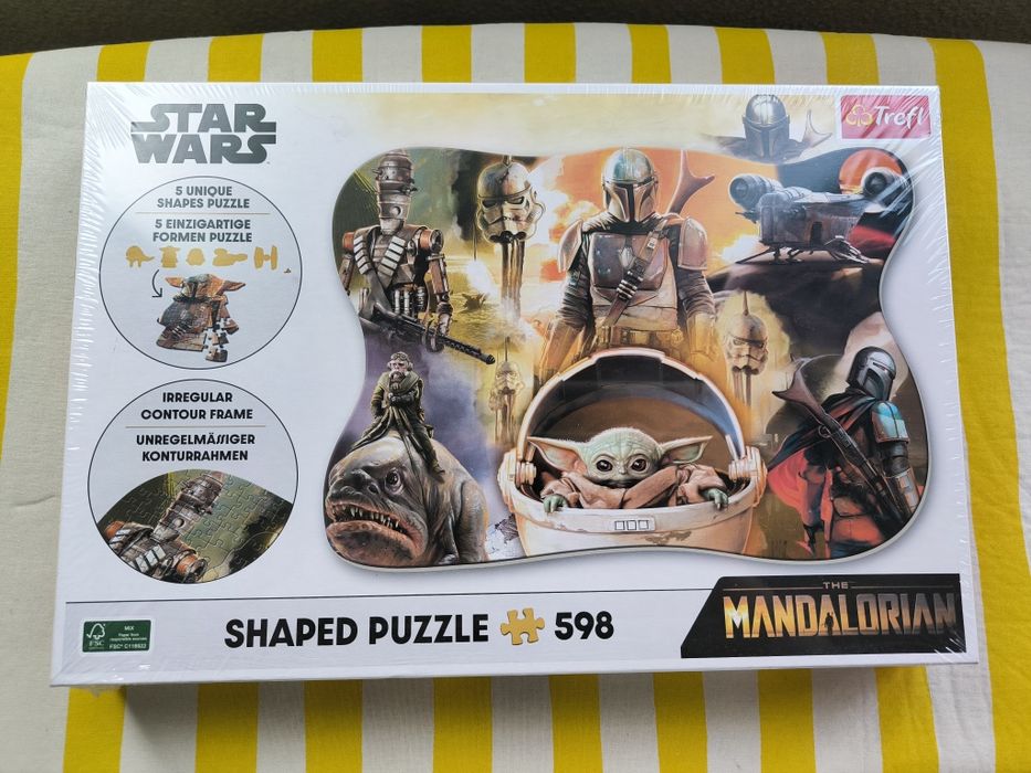 star wars shaped puzzle 598 peças