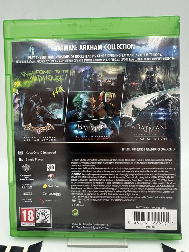 Batman Arkham Collection Xbox One Gwarancja