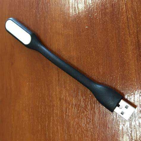 Гибкие USB LED-лампы светильники в комплекте (черная, белая) - 2 штуки