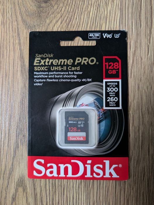Картка пам'яті SanDisk Extreme Pro 128 GB 300 MB/s SDXC UHS II V90