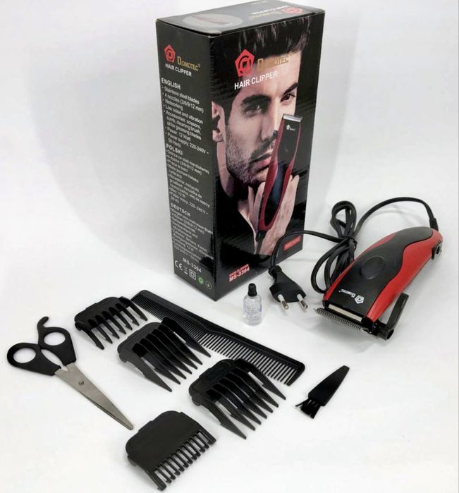 Машинка для стрижки волосся з насадками, перукарня в дома. Стрижка