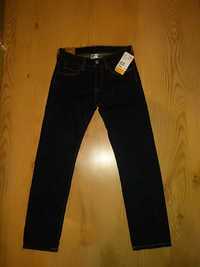 Nowe jeansy H&M slim fit 146cm 10lat 11lat granat indigo