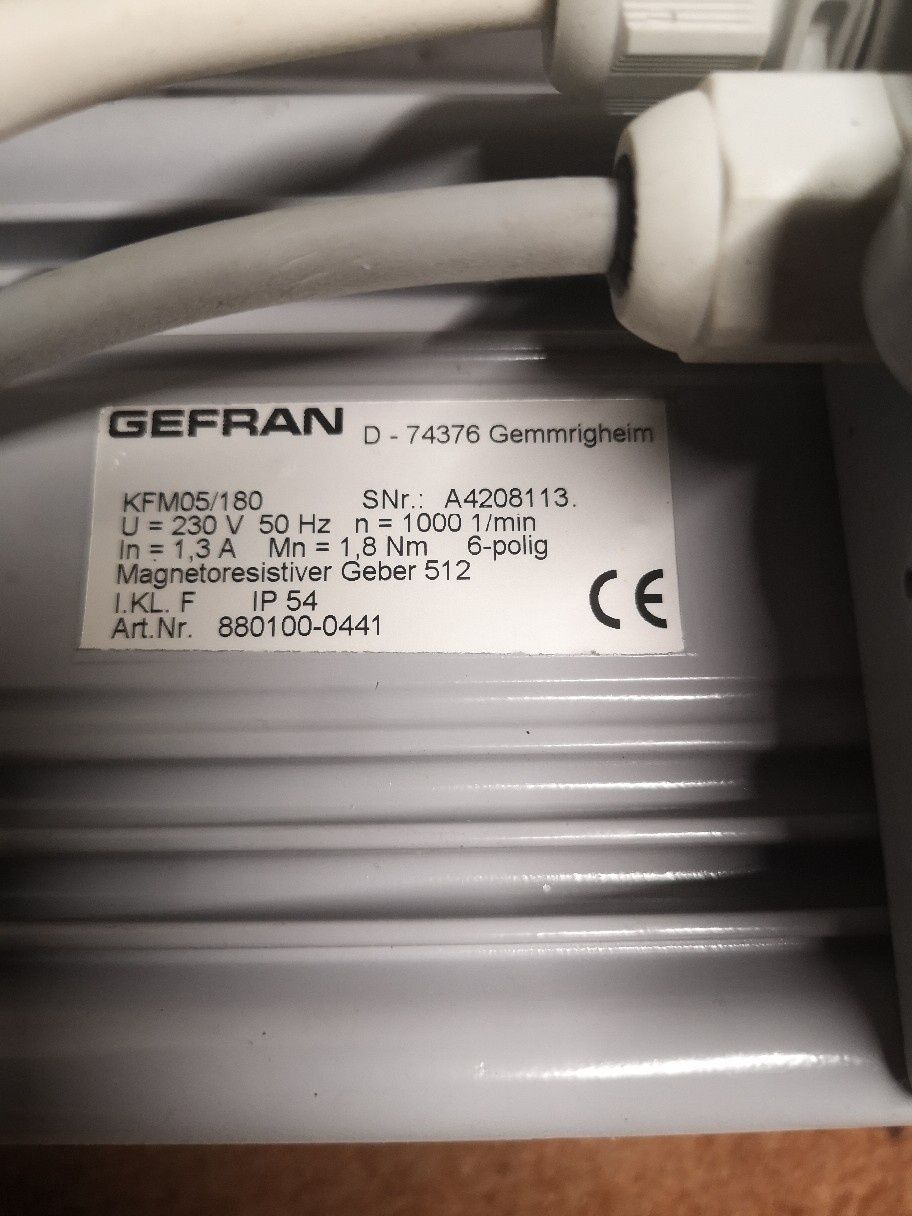 Servomotor GEFRAN D-74376 KFM05180  2 sztuki
