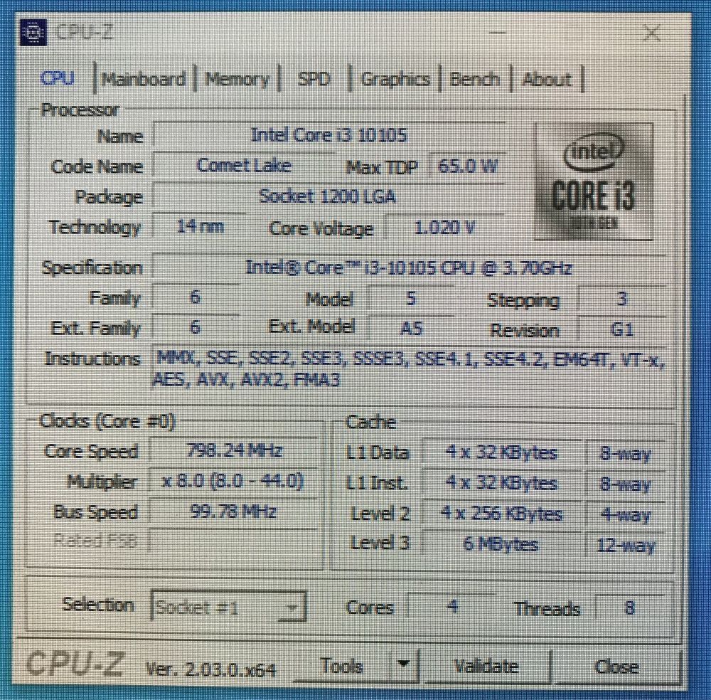 Комплект на i3 10105/B460M/DDR4 16gb