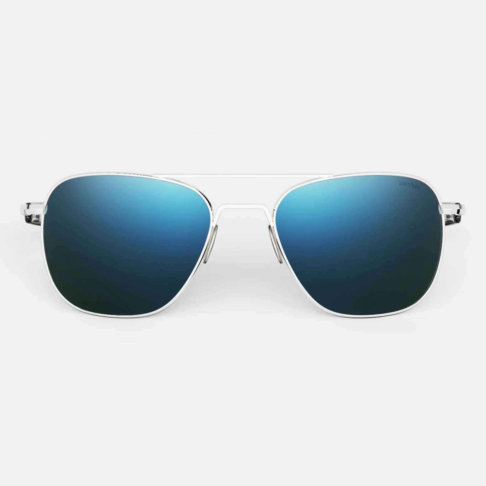 Randolph Aviator-23k White Gold & Cobalt XL (61mm) Polarized