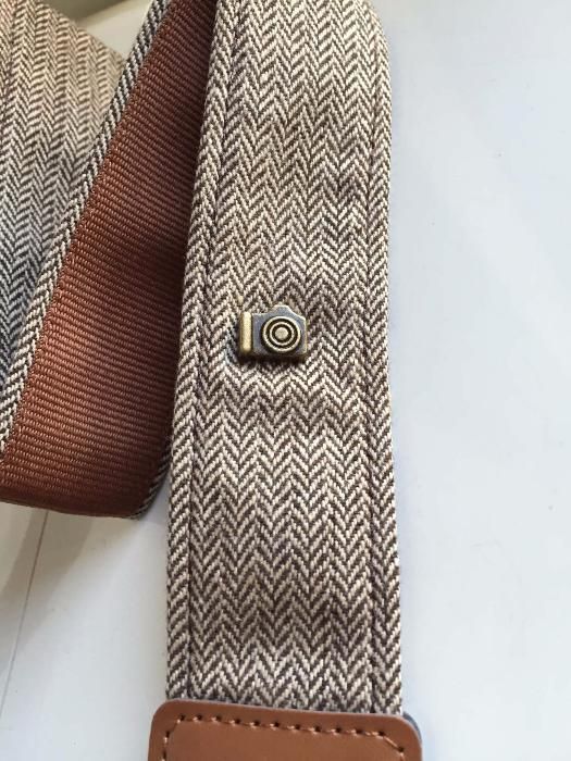 Fita Correia Tecido Castanho Máquina Fotográfica DSRL Canon Nikon Sony