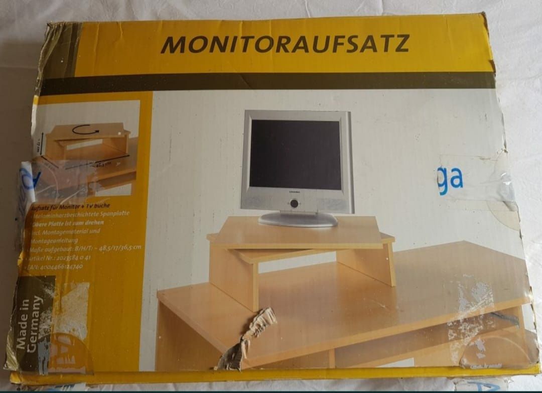 Movel Placa Giratória em Madeira para Monitor ou LCD