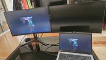 2x Monitor AOC 1080p 144hz 27" curved 1ms