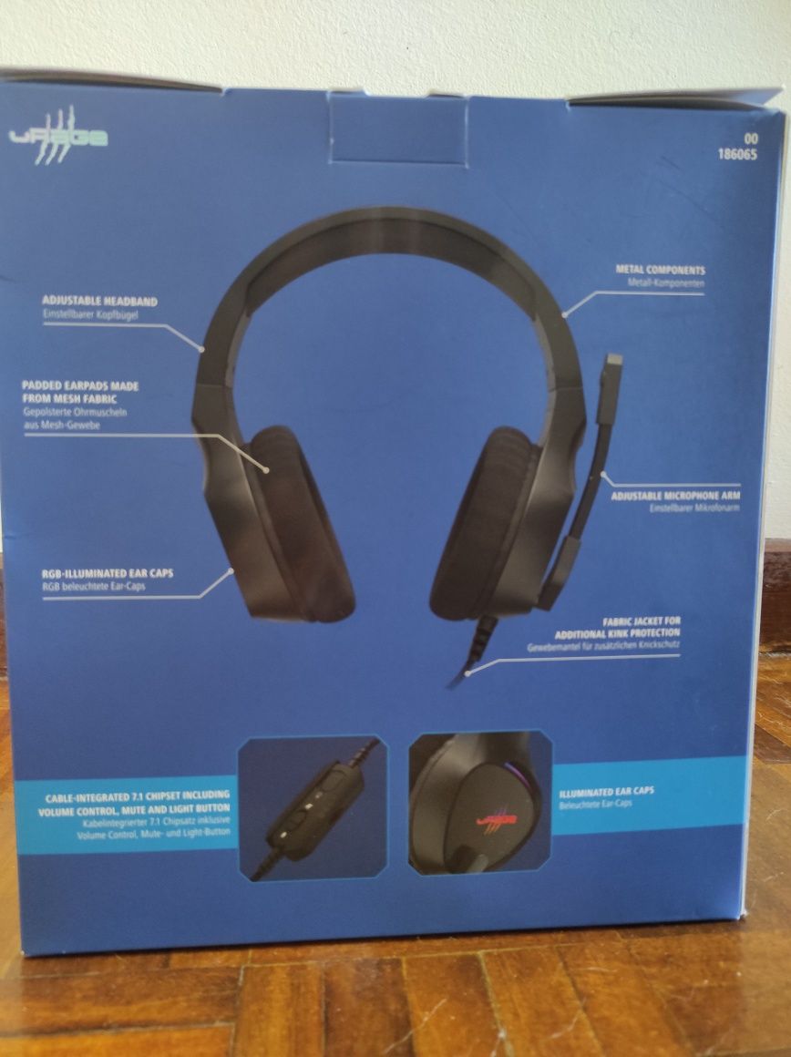 Fones Gaming com fio