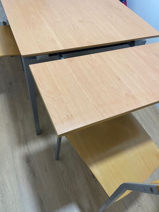 Mesa cozinha extensiva + 4 cadeira