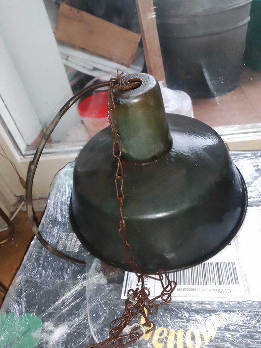 Lampa PRL emaliowana