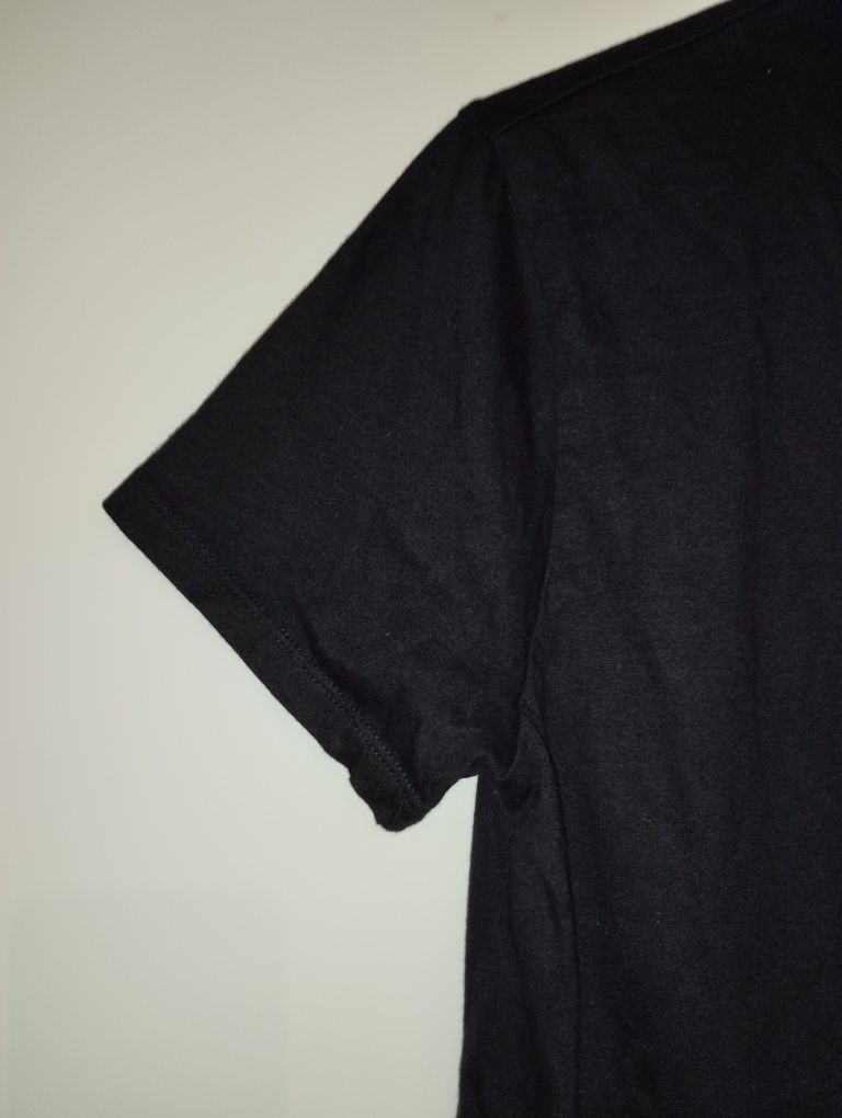 T-shirt Preta de Algodão