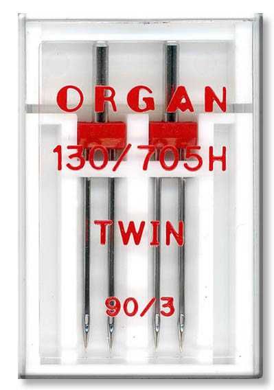 Igły podwójne ORGAN Twin Uniwersal 90/3